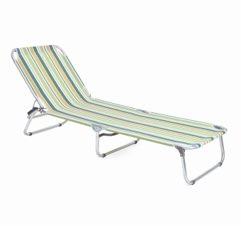 Portable lightweight folding Beach Sun Loungers Chaise Chair bed