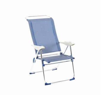 5 Position Textile Portable Beach Chair Folding Aluminum  Beach Chair