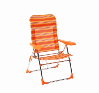 5 Position Adjustable Reclining High Back Aluminum Lightweight Outdoor Folding Camping Beach Chair For Picnic