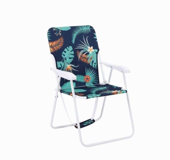 Outdoor Strong Steel High Seat Portable Adjustable Lightweight Folding Beach Chair