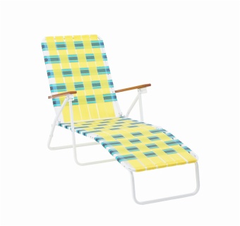 Folding Web Chaise Lounge Chair 3 Adjustable Position Portable Beach Reclining Camping Lawn Chairs