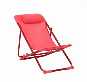 Cheap Price Outdoor Furniture Folding Steel Sling Adjustable three position Beach Chair