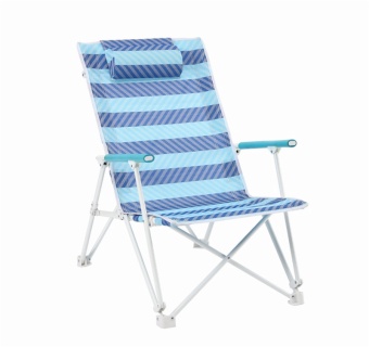 Customized Outdoor Portable and Folding Metal Stable Beach Chair Camping Chair