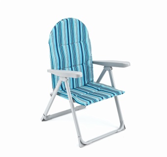 5 Position Outdoor Portable Folding Beach Padded Adjustable Beach Chair
