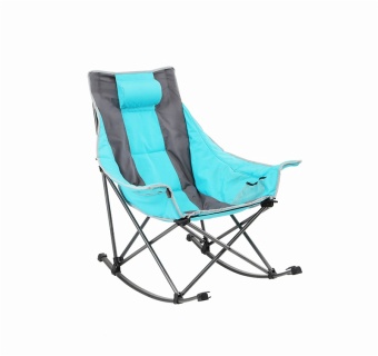 High Quality Deluxe Comfortable Portable Padded Foam Camping Chair Foldable Rocking Chair