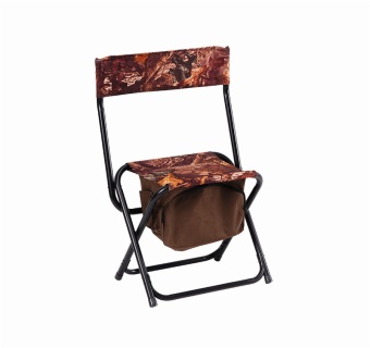 Foldable And Portable Steel Camping Hunting Chair Wiht Insulated Cooler Bag