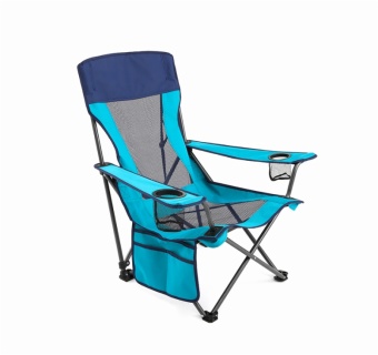 Ultralight Outdoor Beach Portable Camping Metal Chair For Fishing With Cup Holder
