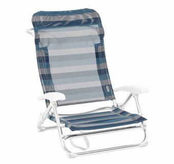 Wholesale custom logo 5 position adjustable folding aluminium low chair beach chairs