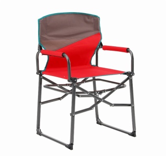 High quality Customized Outdoor Relax Steel Portable Lawn chair Director Chair Folding Camping Chair With Side Table